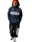 “Galaxy” White/Black Hoodie & Sweatpants Set