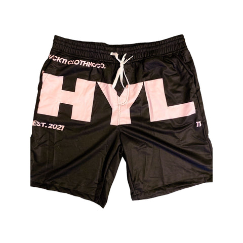 “HYL” Black/Pink Shorts